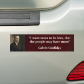 Autocollant De Voiture Calvin Coolidge (En voiture)
