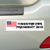 AUTOCOLLANT DE VOITURE CAMACHO POUR LE PRÉSIDENT (En voiture)