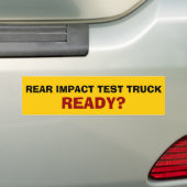 Autocollant De Voiture Camion arrière d'essai au choc (En voiture)