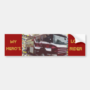 Autocollant De Voiture Camion de pompiers