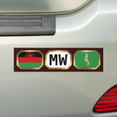 Autocollant De Voiture Camion pare-chocs du code de la carte du drapeau d (En voiture)