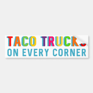 Autocollant De Voiture Camions de taco sur chaque adhésif pour pare-chocs