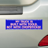 AUTOCOLLANT DE VOITURE CAMIONS - MON CAMION EST CONSTRUIT AVEC DES (En voiture)