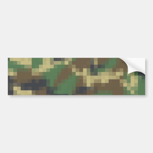 Autocollant De Voiture Camouflage de pixel (Devant)