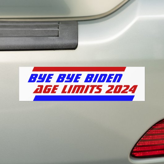Autocollant De Voiture Campagne 2024 LIMITES D'ÂGE BYE BYE BIDEN (En voiture)