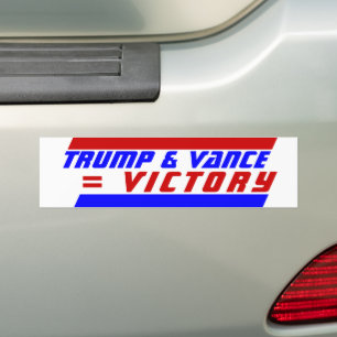 Autocollant De Voiture Campagne 2024 Président TRUMP JD VANCE = VICTOIRE