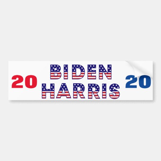 Autocollant De Voiture Campagne Biden Harris 2020 (Devant)