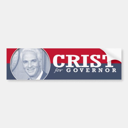 AUTOCOLLANT DE VOITURE CAMPAGNE DE CHARLIE CRIST (Devant)