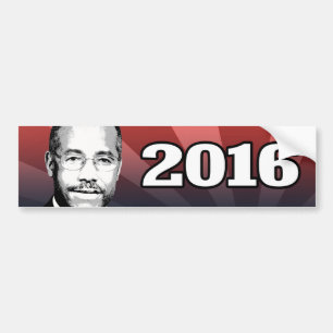 AUTOCOLLANT DE VOITURE CANDIDAT 2016 DE BEN CARSON