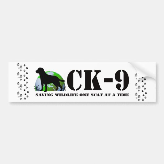 Autocollant De Voiture Canine Bumperstickers de conservation (Devant)
