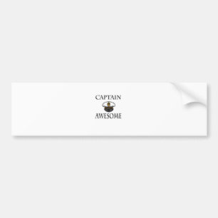 Autocollant De Voiture Capitaine Awesome