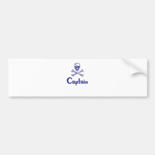 Autocollant De Voiture Capitaine de pirate