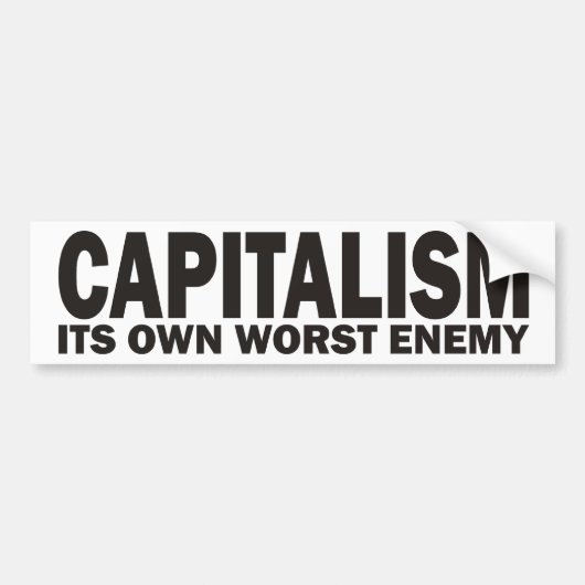 Autocollant De Voiture Capitalisme (Devant)