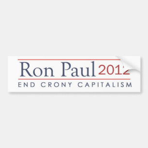 Autocollant De Voiture Capitalisme de copain d'extrémité de Ron Paul 20