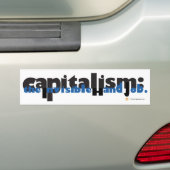 Autocollant De Voiture Capitalisme : Le travail invisible de main (En voiture)