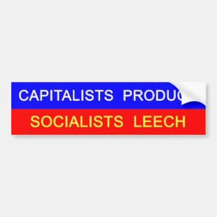 Autocollant De Voiture Capitalistes contre des socialistes