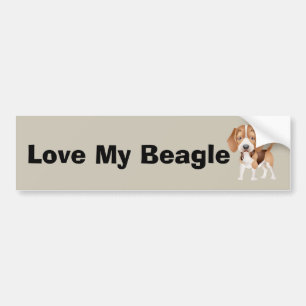 Autocollant De Voiture Caricature beagle