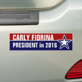 Autocollant De Voiture Carly Fiorina en 2016 (En voiture)