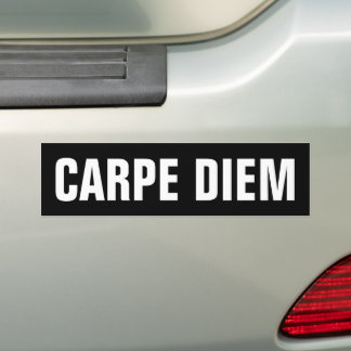 AUTOCOLLANT DE VOITURE CARPE DIEM