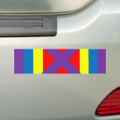 Autocollant De Voiture Carré coloré (En voiture)