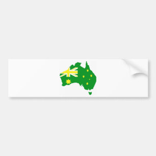 Autocollant De Voiture Carte australienne de drapeau