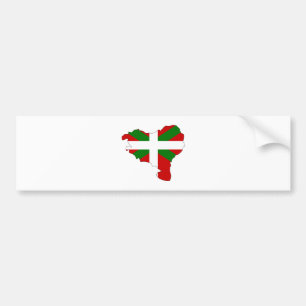 Autocollant De Voiture Carte Basque de drapeau normale
