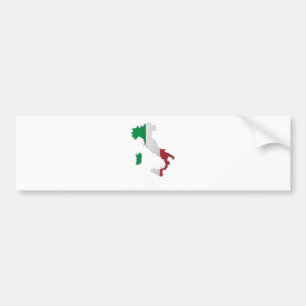 Autocollant De Voiture Carte de drapeau de l'Italie