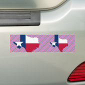 Autocollant De Voiture Carte de drapeau du Texas (En voiture)