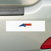 Autocollant De Voiture Carte du drapeau de l'État de Caroline du Nord (En voiture)