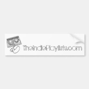 Autocollant De Voiture Cassette, TheIndiePlaylists.com