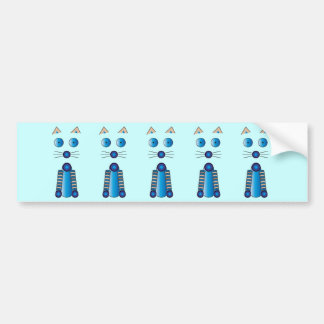 Autocollant De Voiture CAT bleu