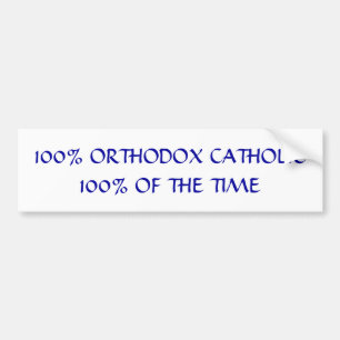 Autocollant De Voiture Catholique orthodoxe de 100%