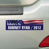 Autocollant De Voiture Catholique pour Romney Ryan 2012 (En voiture)