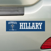 AUTOCOLLANT DE VOITURE CATHOLIQUES POUR HILLARY (En voiture)