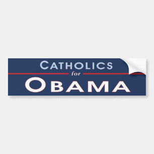 Autocollant De Voiture Catholiques pour Obama