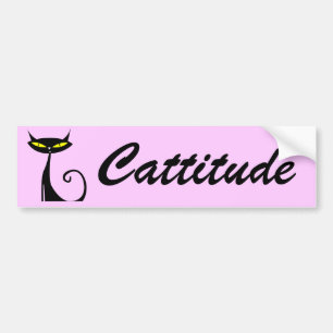Autocollant De Voiture Cattitude