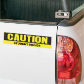 Autocollant De Voiture CAUTION Student Driver Bumper Sticker High-Vis (Sur camion)
