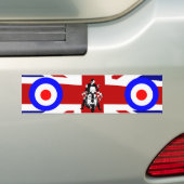 Autocollant De Voiture Cavalier de scooter sur la cible UJ (En voiture)