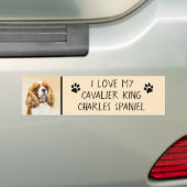 Autocollant De Voiture Cavalier King Charles Spaniel Peinture originale (En voiture)