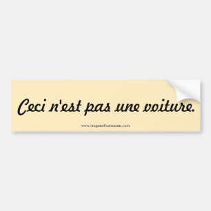 Autocollant De Voiture "Ce n'est pas adhésif pour pare-chocs d'une
