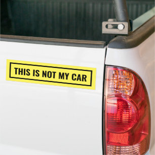 Autocollant De Voiture Ce n'est pas drôle pour ma voiture