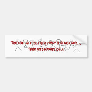 Autocollant De Voiture Ce n'est pas mon chiffre famille de bâton…