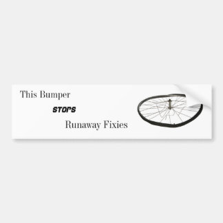 Autocollant De Voiture Ce pare-chocs arrête l'emballement Fixies