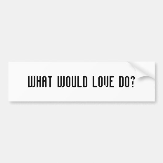 Autocollant De Voiture Ce qui aimerait faites l'adhésif pour pare-chocs (Devant)