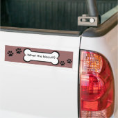 Autocollant De Voiture Ce qui le biscuit ? - adhésif pour pare-chocs (Sur camion)