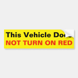 Autocollant De Voiture Ce véhicule n'allume pas l'autocollant ROUGE