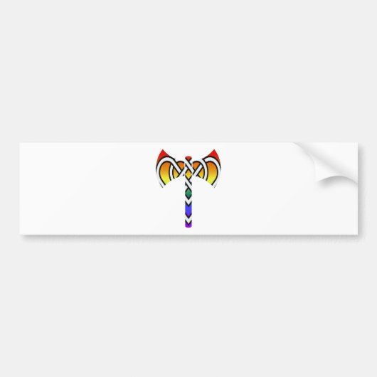 Autocollant De Voiture Celtic Labrys (Devant)