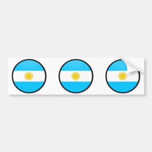 Autocollant De Voiture Cercle de drapeau de qualité de l'Argentine