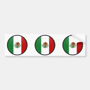 Autocollant De Voiture Cercle de drapeau de qualité du Mexique