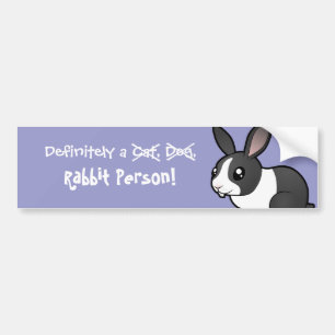Autocollant De Voiture Certainement une Personne Lapin (oreille dressée p